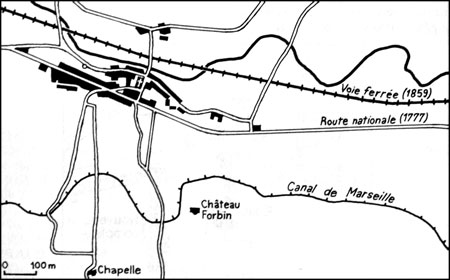Carte Saint-Marcel en 1890.