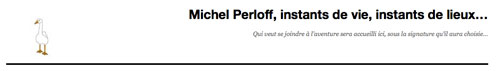 Le blog de Michel Perloff